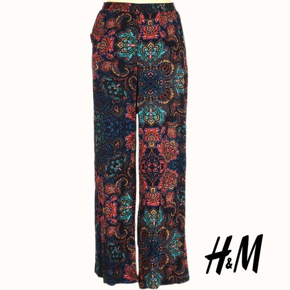 H&M Floral Printed Palazzo Pants - Picture 1 of 8